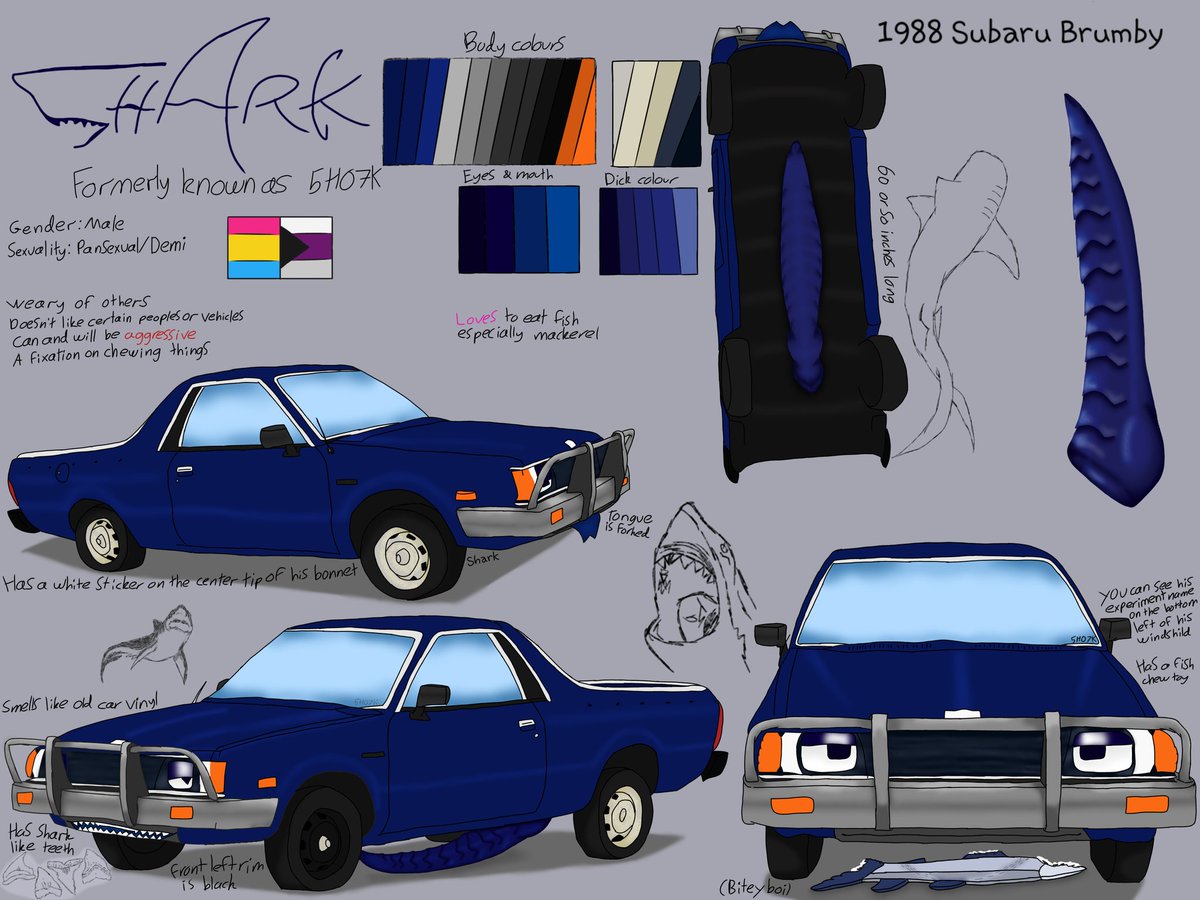 Shark's long awaited nsfw ref sheet 
Enjoy:3