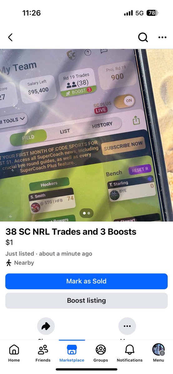 My friend, coach of Saturday’s Hangover, is a classic hoarder and we’ve just listed a bunch of her hoardings on Facebook Marketplace… including 38 TRADES AND THREE BOOSTS! Friends! This is not a drill! Run don’t walk!