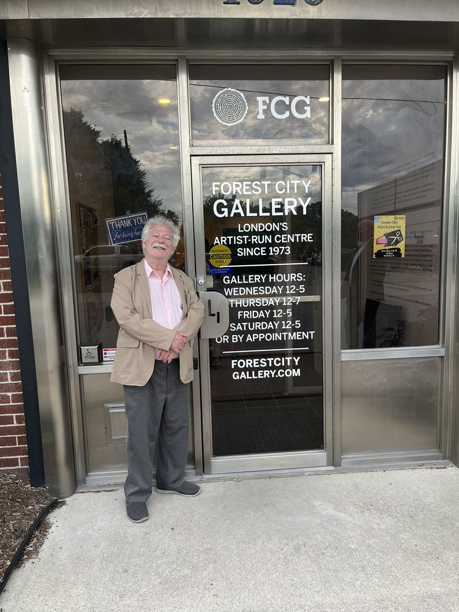 strosow's tweet image. At the New Door Project celebration at the Forest City Gallery recognition event for accessibility upgrades supported by the Ontario Trillium Foundation. More about the FCG at forestcitygallery.com