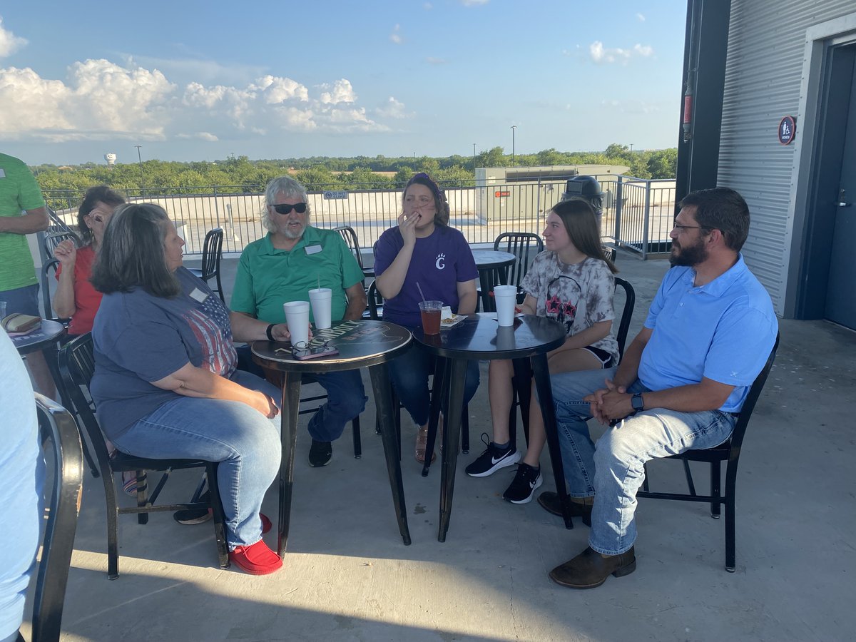 Office fun night at the Cleburne Railroaders
