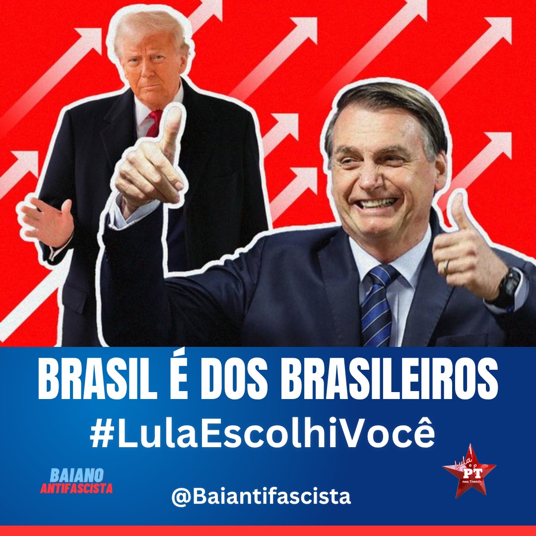 Eduardo Bolsonaro pressionou Trump para que ele atacasse o Brasil — e apresentou a anistia como moeda de troca .
Quem trouxe esse caos para a gente foi ele.
💥 Basta! É hora de responsabilizar — e lembrar disso em 2026.
BOLSONARO TAXOU O BRASIL
BRASIL É DOS BRASILEIROS