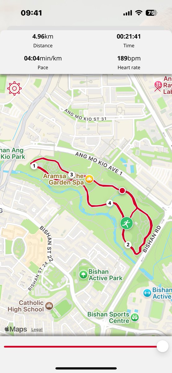 Great to take part in today’s Bishan Park #parkrun while visiting Singapore! Pleased with my 8th place overall finish in 21 min 40 s, esp. given it’s my 1st “race” since Feb. &amp; I’ve been focussing on building a base for a half-marathon with no real speed work yet #running 🏃👟🎽