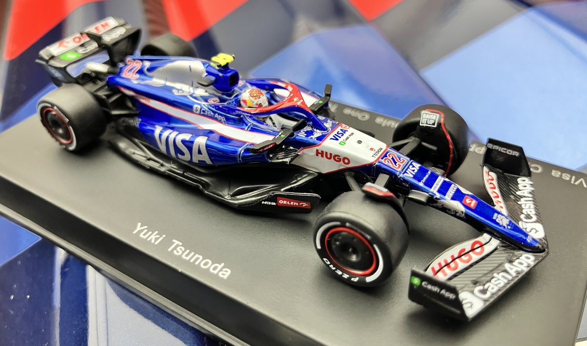 eurosports_shop's tweet photo. 🆕スパーク 1/64スケール 🏎️✨
VICA CASH APP RB F1チーム #VCARB01 #角田裕毅 2024年 🇯🇵🏁
日本GP手のひらサイズ(全長 約8.5cm)ながら、完成度が高いです🫴🏎️✨
https://t.co/ZM3Yie5N25
#f1jp https://t.co/syzpfZJBex