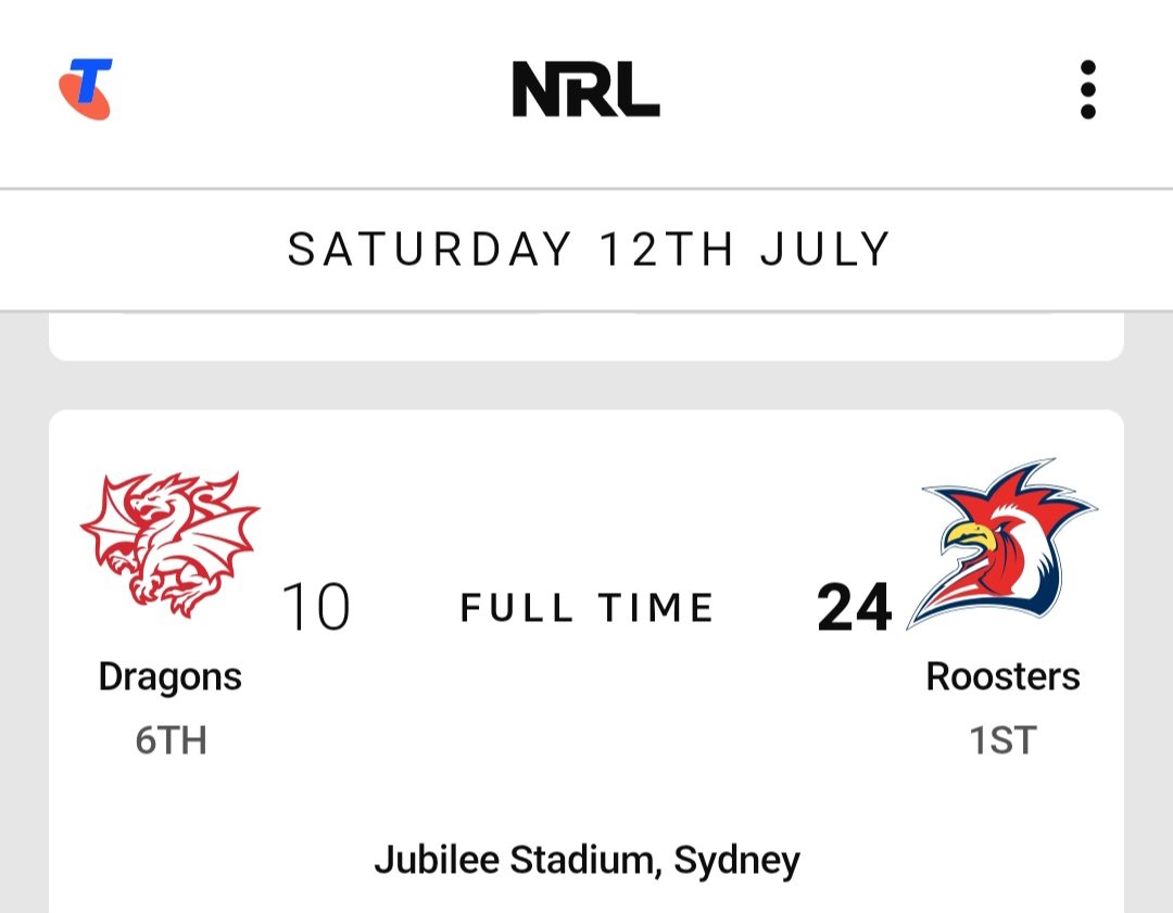 SallyWay's tweet image. We beat the dargons!!! #NRLW
