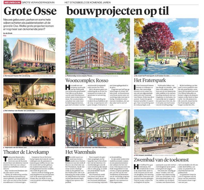 Ruim 10 jaar geleden, na de vijfde succesvolle herindeling, besloten we bij de Gemeente Oss om de focus meer op de stad te leggen. Nu is de basis gelegd voor verdere stadsontwikkeling de komende jaren. En er komt nog meer.
Bron: Brabants Dagblad