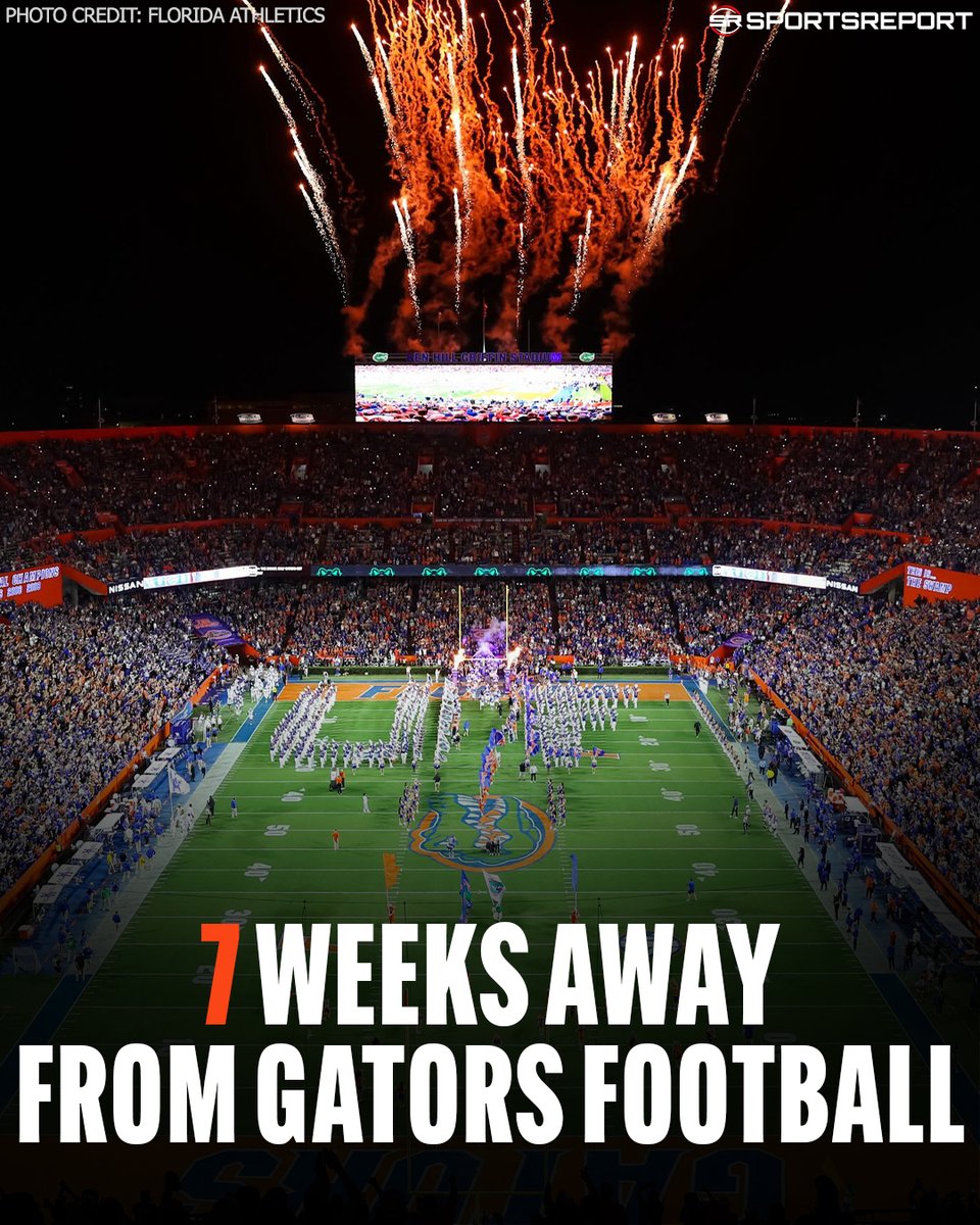 SRFloridaGators's tweet image. Only 7 weeks until Florida football! 💥