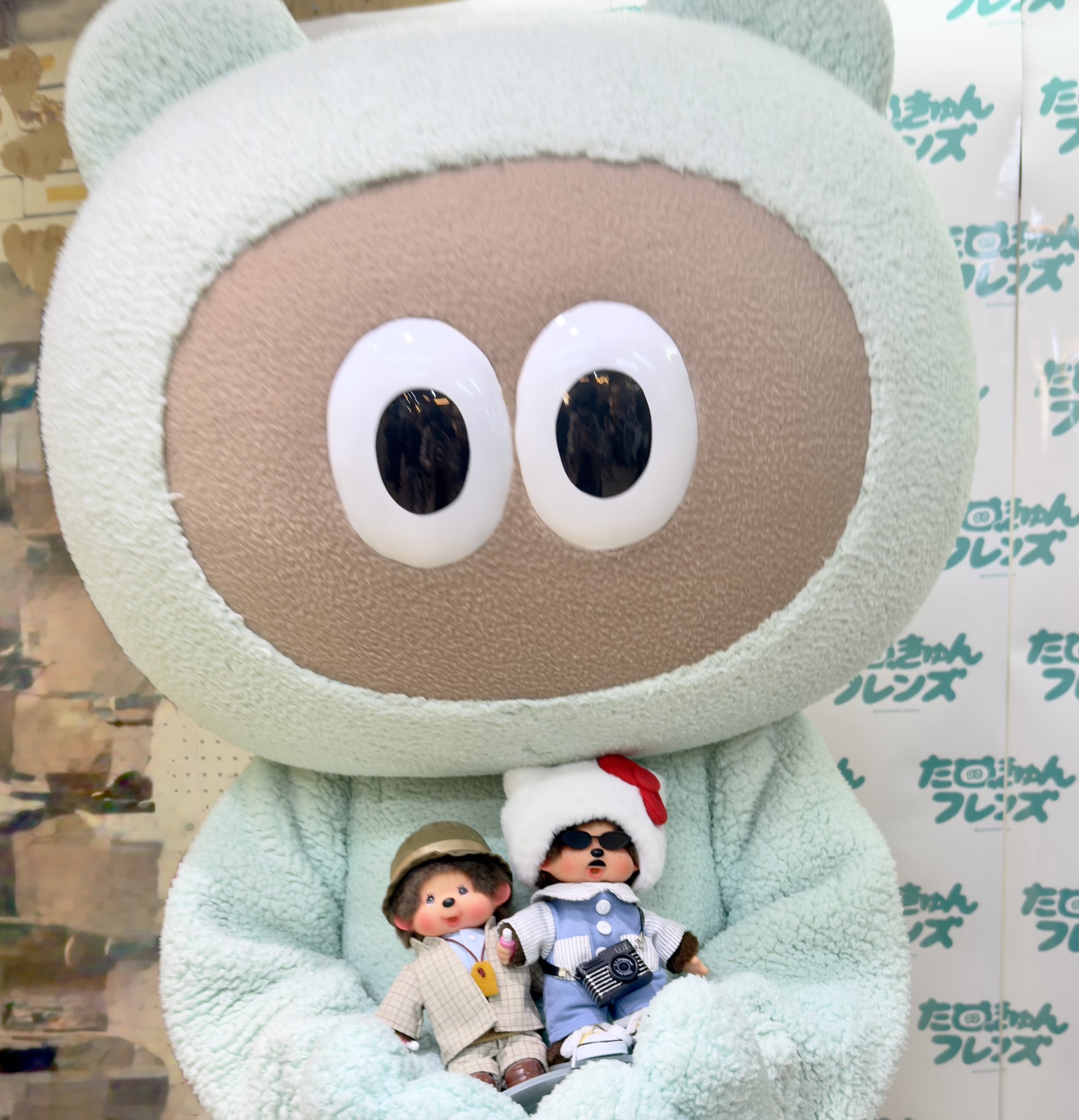 新品　ふわっち　温泉たぬき 動物 たぬき ぬいぐるみ タヌキ たけのこ TAKENOKO プチプチ