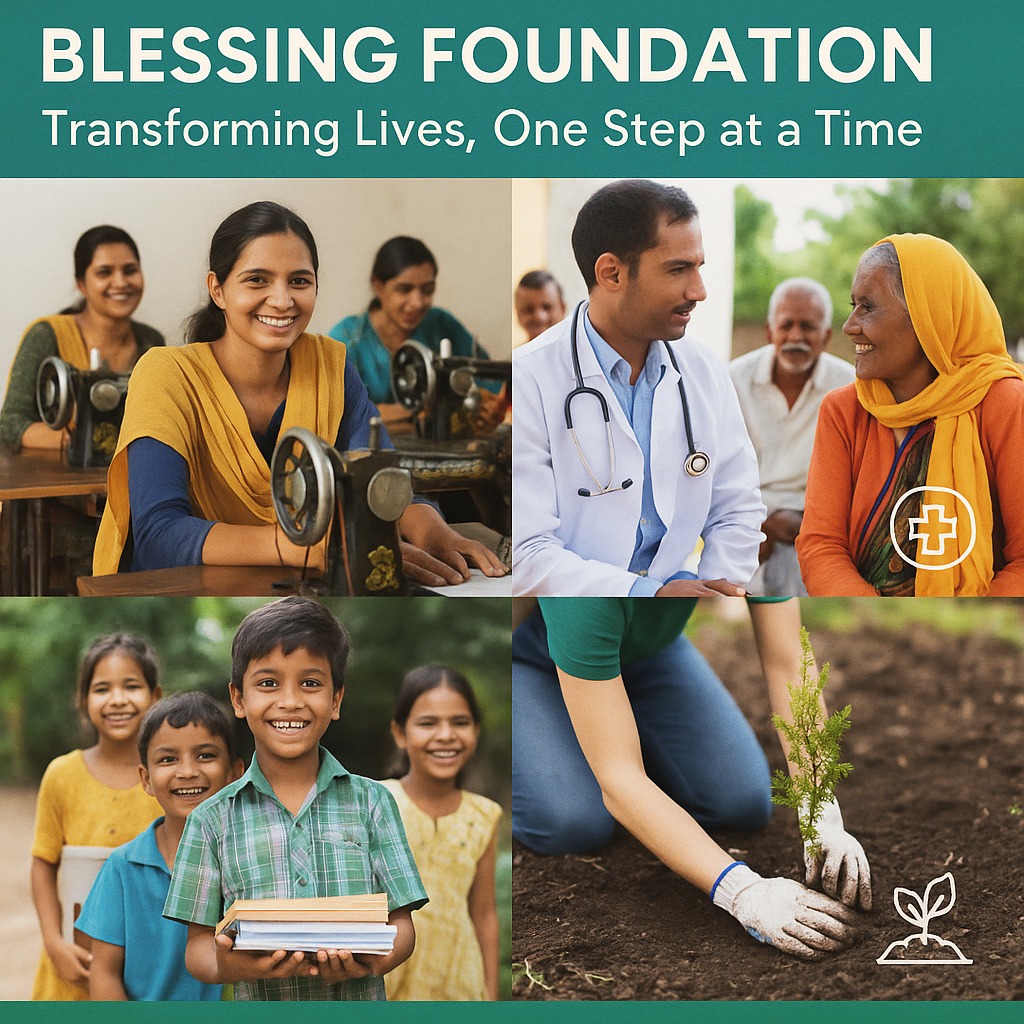 We_BlessingF's tweet image. "At Blessing Foundation, compassion has no borders. From healthcare &amp;amp; women’s empowerment to education &amp;amp; environment, we’re on a mission to bless lives &amp;amp; build a kinder tomorrow. 🌍 Join us—support, volunteer &amp;amp; spread the word. #BlessingFoundation #GlobalImpact #VolunteerWithUs