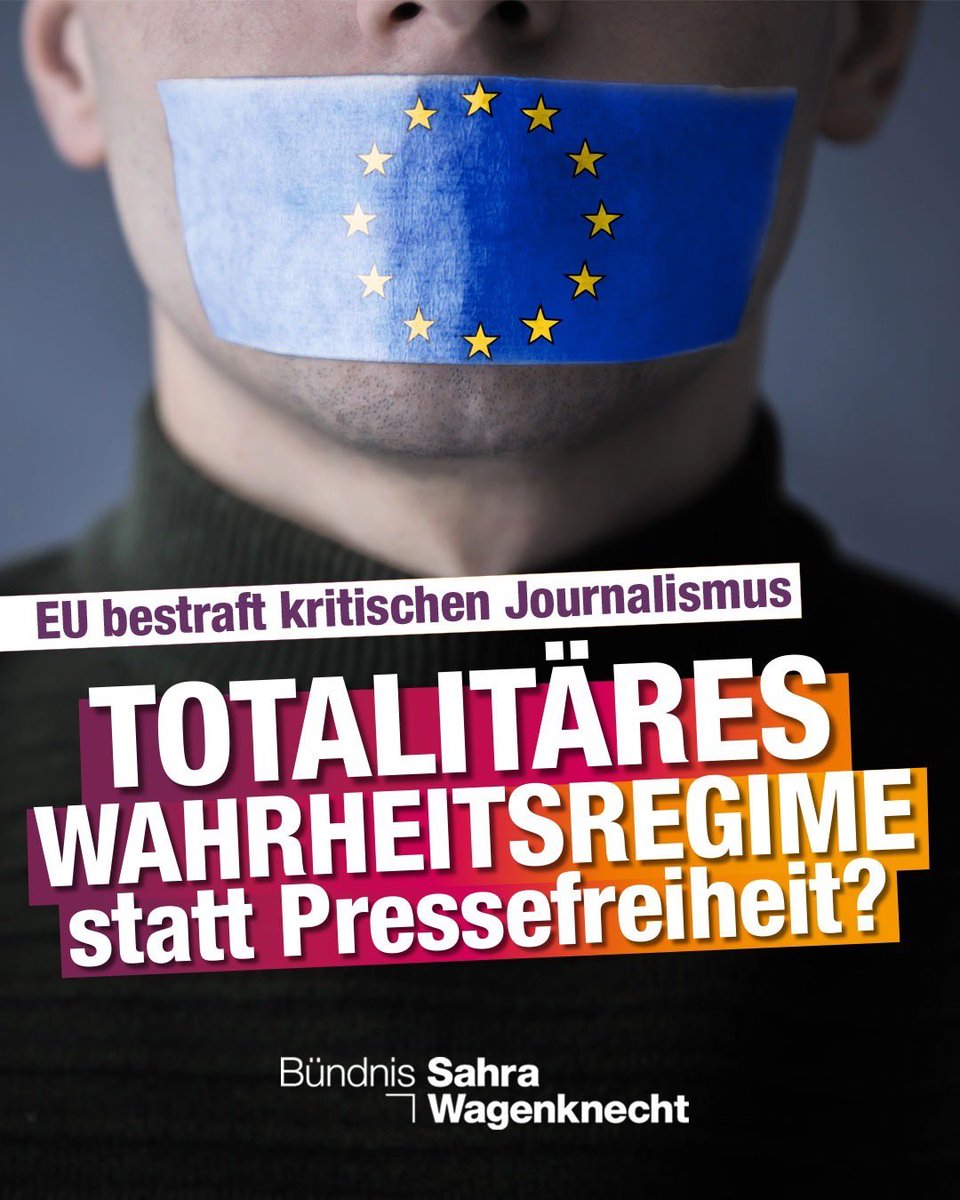 Vom Regierungskurs abweichende Meinungen werden zunehmend für illegal erklärt. Politischer Protest ist immer stärker Beschränkungen und Kriminalisierung ausgesetzt. Die #EU hat jetzt erstmals Sanktionen gegen drei deutsche Journalisten verhängt wegen ihrer Berichterstattung zum