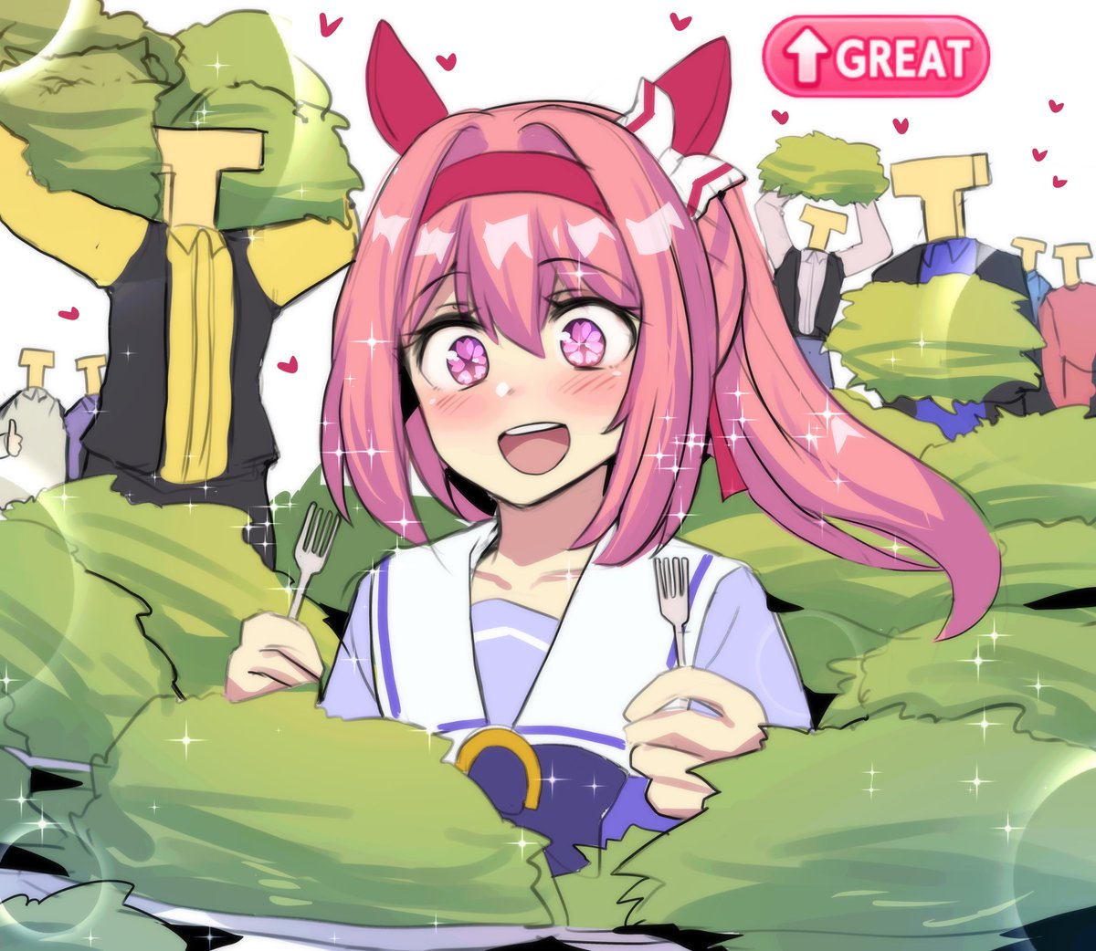 Let's make her happy, everyone!