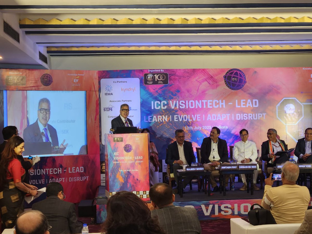 RS_payments's tweet image. Proud to sponsor #VisionTechLead at #ICCKolkata as part of ICC’s 100-year celebration! Honoured moment as our Founder &amp;amp; Chairman Raj Jain was felicitated and addressed the opening session, sharing insights on India’s digital payments future. #RSsoftware #Fintech #RajJain