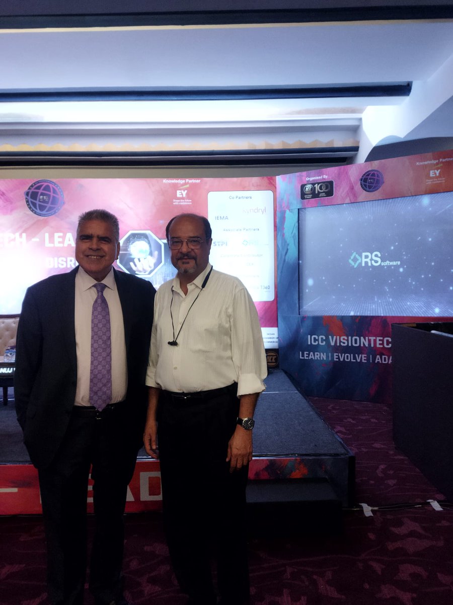 RS_payments's tweet image. Proud to sponsor #VisionTechLead at #ICCKolkata as part of ICC’s 100-year celebration! Honoured moment as our Founder &amp;amp; Chairman Raj Jain was felicitated and addressed the opening session, sharing insights on India’s digital payments future. #RSsoftware #Fintech #RajJain