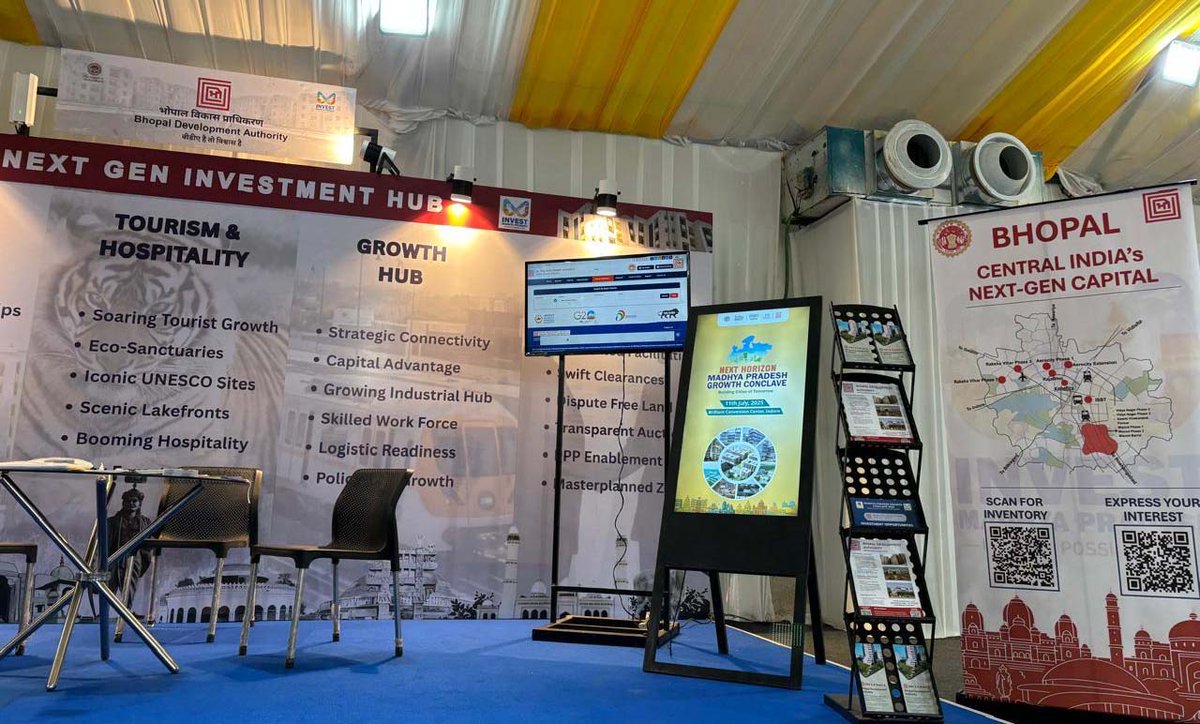 Bhopal is not just ready for the future—it’s building it!

 #MPGrowthConclave , BDA showcased its dynamic blueprint for a livable, investible, and next-gen capital.

#BhopalNextGen #ShyambirSingh #SmartCityBhopal #UrbanIndia