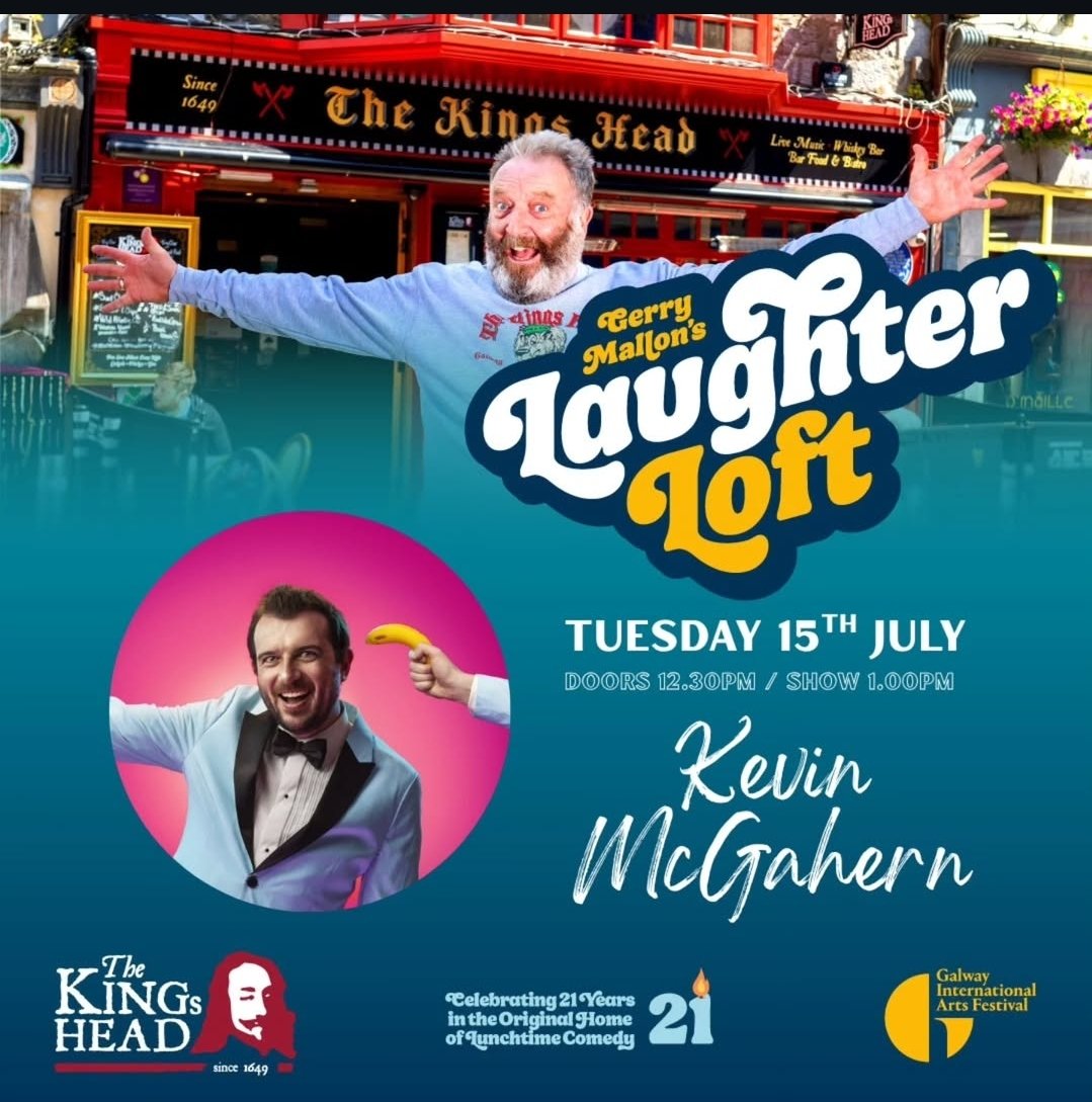kevinmcgahern's tweet image. Next Tuesday @kingsheadgalway 1pm. Tickets on the door @GalwayIntArts #galway #whatsoninireland #irishcomedy