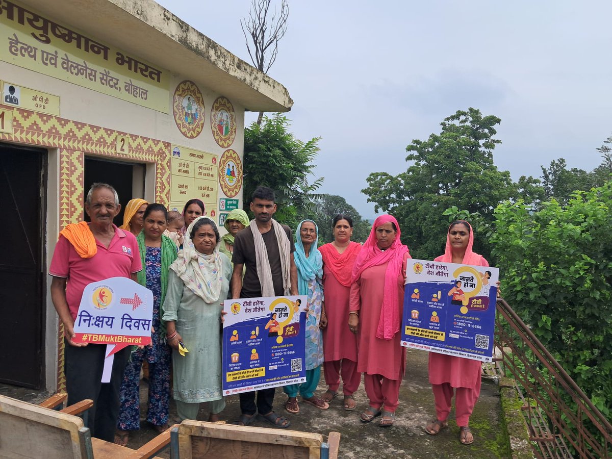 TB Mukt Bharat | Kangra Himachal (India) (@dtohpkgr) on Twitter photo Kangra #EndTB Dialogues continue 💬
📍Glimpses from AAM - Bohal, Fatehpur, Kangra, HP 🇮🇳
🗣️Community conversations key 2 breaking stigma, raising awareness & ensuring early TB care.
🤲Together, we move closer 2 #TBMuktBharat! 💪
<a href="/TbDivision/">Central TB Division | #TBMuktBharat</a> <a href="/drrksood/">Dr Rajesh Sood Epidemiologist | TB Mukt Bharat</a> <a href="/mukt_tb/">TB Mukt Bharat - Himachal</a> <a href="/MYbharatkangra/">Mera Yuva Bharat-Kangra (H.P), MoYAS (GoI)</a> Kangra #EndTB Dialogues continue 💬
📍Glimpses from AAM - Bohal, Fatehpur, Kangra, HP 🇮🇳
🗣️Community conversations key 2 breaking stigma, raising awareness & ensuring early TB care.
🤲Together, we move closer 2 #TBMuktBharat! 💪
<a href="/TbDivision/">Central TB Division | #TBMuktBharat</a> <a href="/drrksood/">Dr Rajesh Sood Epidemiologist | TB Mukt Bharat</a> <a href="/mukt_tb/">TB Mukt Bharat - Himachal</a> <a href="/MYbharatkangra/">Mera Yuva Bharat-Kangra (H.P), MoYAS (GoI)</a>