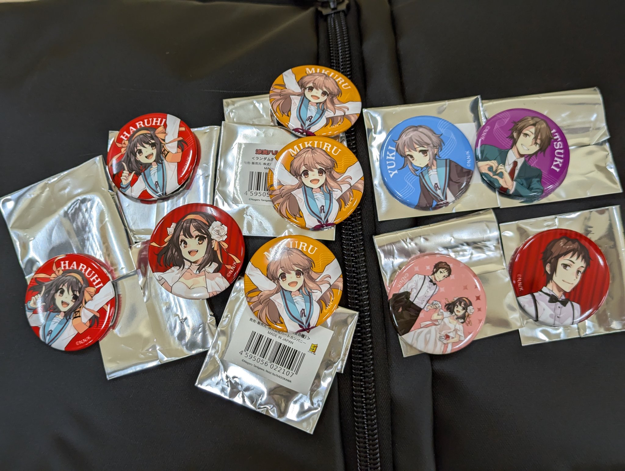 涼宮ハルヒの劇場　缶バッジ　12枚セット 涼宮ハルヒシリーズ』 トレーディング缶バッジ BOX: その他
