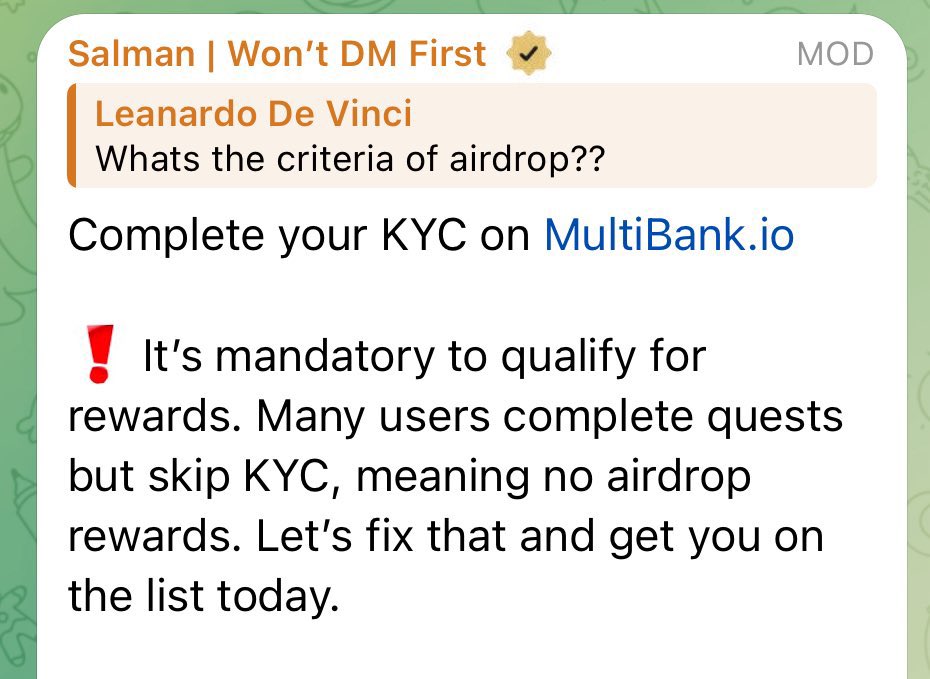 Vicrypto_com | TAKER (@vicrypto_com) on Twitter photo Complete your Kyc on <a href="/multibank_io/">MultiBank.io</a> to qualify for $MBG rewards
- Download the Multibank Application
- Create an account with your email and verify with your phone number
- Submit a proof of address, examples: Any bank statement, Electricity bill, passport, e.t.c
Do it now! π«΅ Complete your Kyc on <a href="/multibank_io/">MultiBank.io</a> to qualify for $MBG rewards
- Download the Multibank Application
- Create an account with your email and verify with your phone number
- Submit a proof of address, examples: Any bank statement, Electricity bill, passport, e.t.c
Do it now! π«΅