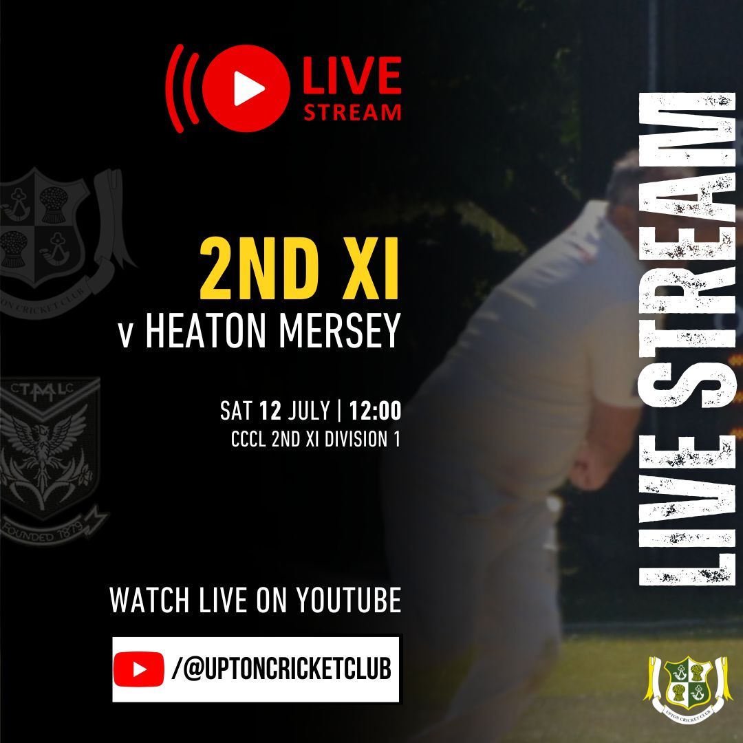 𝗛𝗢𝗪 𝗧𝗢 𝗙𝗢𝗟𝗟𝗢𝗪 𝗧𝗛𝗘 𝗔𝗖𝗧𝗜𝗢𝗡

1st XI Live Streaming - youtube.com/watch?v=OUs9dW…  (via AOM's YouTube channel)
2nd XI Live Streaming - youtube.com/watch?v=GH3Az9… 
3rd/4th XI via Play-Cricket- uptoncc.play-cricket.com/Matches?tab=Re…