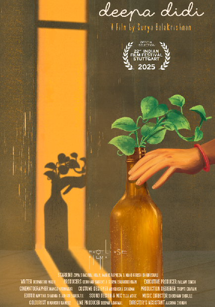 Baradwaj Rangan (@baradwajrangan) on Twitter photo Surya Balakrishnan's <a href="/suryablkr/">surya balakrishnan</a> independent short film 'Deepa Didi' is beginning its festival journey. It is going to have its world premiere at the Indian Film Festival of Stuttgart on the 24th of July. Produced by Footloose Films.
All best wishes. Surya Balakrishnan's <a href="/suryablkr/">surya balakrishnan</a> independent short film 'Deepa Didi' is beginning its festival journey. It is going to have its world premiere at the Indian Film Festival of Stuttgart on the 24th of July. Produced by Footloose Films.
All best wishes.