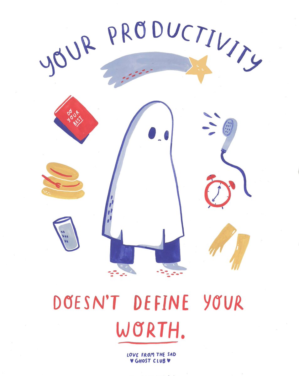 thesadghostclub's tweet image. That to-do list is not the boss of you!!!!!