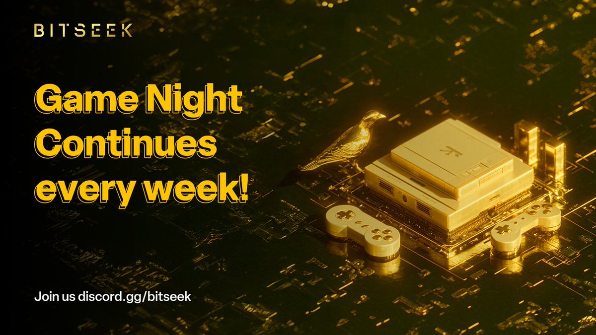 BitSeek_Ai's tweet image. 🎮 BitSeek Game Night continues every week!
Meet fellow AI pioneers, play some games, and win awesome rewards.
Join our Discord and be part of the decentralized fun!
🏆 Trivia, surprises, and chill vibes — don’t miss it.
👉 Discord.gg/bitseek
#IAmBitSeek #Ai