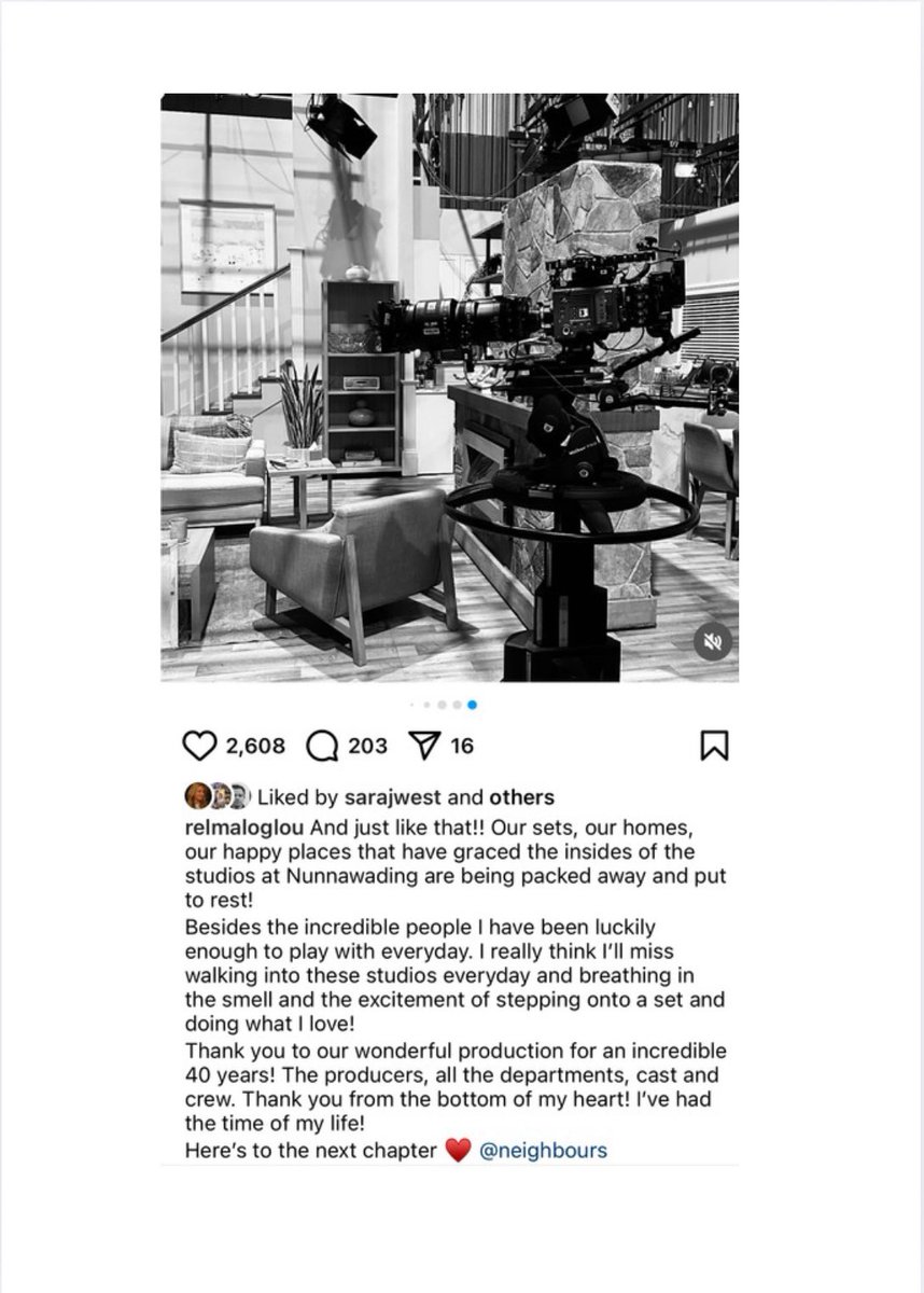 Sam Nathan (@samnathan4) on Twitter photo Rebekah confirmed sets are being ‘put to rest’
#bringbackneighbours #saveneighbours #saveneighboursagain #neighbours #bringneighboursback
<a href="/BBC/">BBC</a> <a href="/ITVX/">ITVX</a> <a href="/AmazonMGMStudio/">Amazon MGM Studios</a>
<a href="/NetflixUK/">Netflix UK & Ireland</a> <a href="/netflix/">Netflix</a> <a href="/Channel10AU/">Channel 10</a>
<a href="/Channel4/">Channel 4</a> <a href="/neighbours/">Neighbours</a>
@BritBox_UK @10PlayAU <a href="/ITVX/">ITVX</a>
<a href="/StanAustralia/">Stan.</a> <a href="/FremantleHQ/">Fremantle</a> Rebekah confirmed sets are being ‘put to rest’
#bringbackneighbours #saveneighbours #saveneighboursagain #neighbours #bringneighboursback
<a href="/BBC/">BBC</a> <a href="/ITVX/">ITVX</a> <a href="/AmazonMGMStudio/">Amazon MGM Studios</a>
<a href="/NetflixUK/">Netflix UK & Ireland</a> <a href="/netflix/">Netflix</a> <a href="/Channel10AU/">Channel 10</a>
<a href="/Channel4/">Channel 4</a> <a href="/neighbours/">Neighbours</a>
@BritBox_UK @10PlayAU <a href="/ITVX/">ITVX</a>
<a href="/StanAustralia/">Stan.</a> <a href="/FremantleHQ/">Fremantle</a>