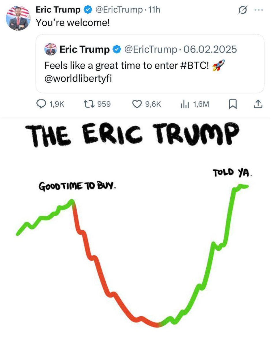 Eric Trump &gt; Warren Buffet