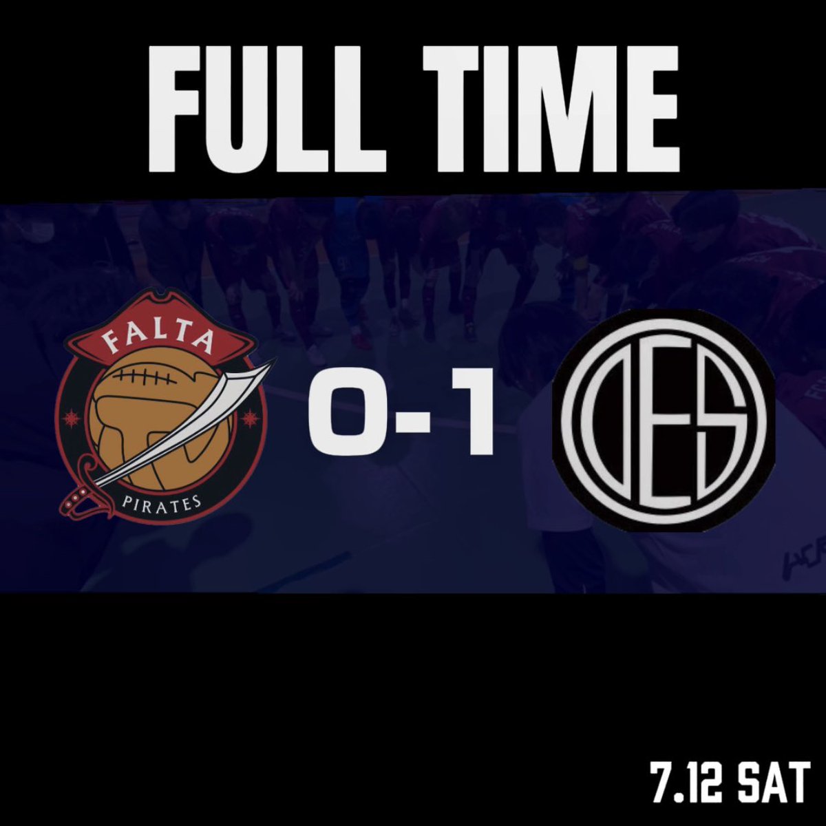 ⚽️FULL TIME ⚽️

🏆 JFA 第31回 #全日本フットサル選手権 大会 東京都大会予備予選 2回戦

*
FC FALTA PIRATES 0-1 Desafio Tokyo
*

#FCFALTAPIRATES #futsal