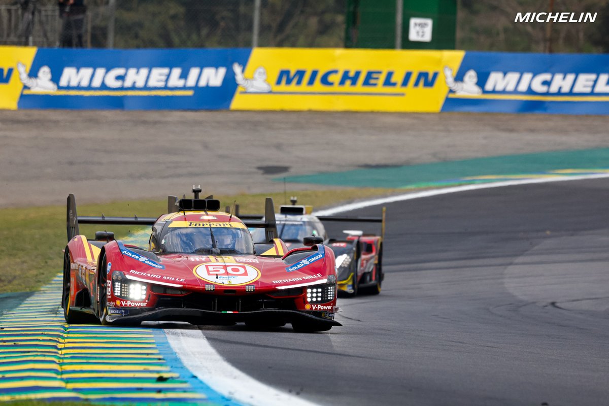 𝟲 𝗛𝗼𝘂𝗿𝘀 𝗼𝗳 𝗦𝗮𝗼 𝗣𝗮𝘂𝗹𝗼 𝟮𝟬𝟮𝟱 🇧🇷

(📸 Michelin). #WEC #6hSaoPaulo