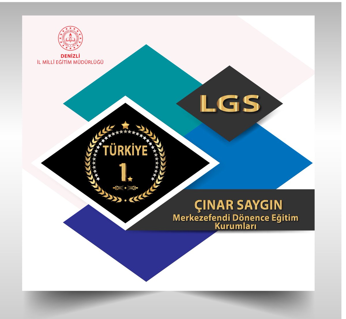 Denizli İl Millî Eğitim Müdürlüğü (@denizlimem) on Twitter photo #LGS2025 Türkiye Şampiyonlarımız🏆
LGS'de 500 tam puan alarak Türkiye 🥇.si olan Merkezefendi Özel Dönence Eğitim Kurumları Ortaokulu öğrencimiz Çınar Saygın'ı tebrik ediyoruz.
Öğrencimizin başarısında emeği geçen öğretmenlerimizi ve ailesini yürekten kutlarız.
<a href="/tcmeb/">Millî Eğitim Bakanlığı</a> #LGS2025 Türkiye Şampiyonlarımız🏆
LGS'de 500 tam puan alarak Türkiye 🥇.si olan Merkezefendi Özel Dönence Eğitim Kurumları Ortaokulu öğrencimiz Çınar Saygın'ı tebrik ediyoruz.
Öğrencimizin başarısında emeği geçen öğretmenlerimizi ve ailesini yürekten kutlarız.
<a href="/tcmeb/">Millî Eğitim Bakanlığı</a>
