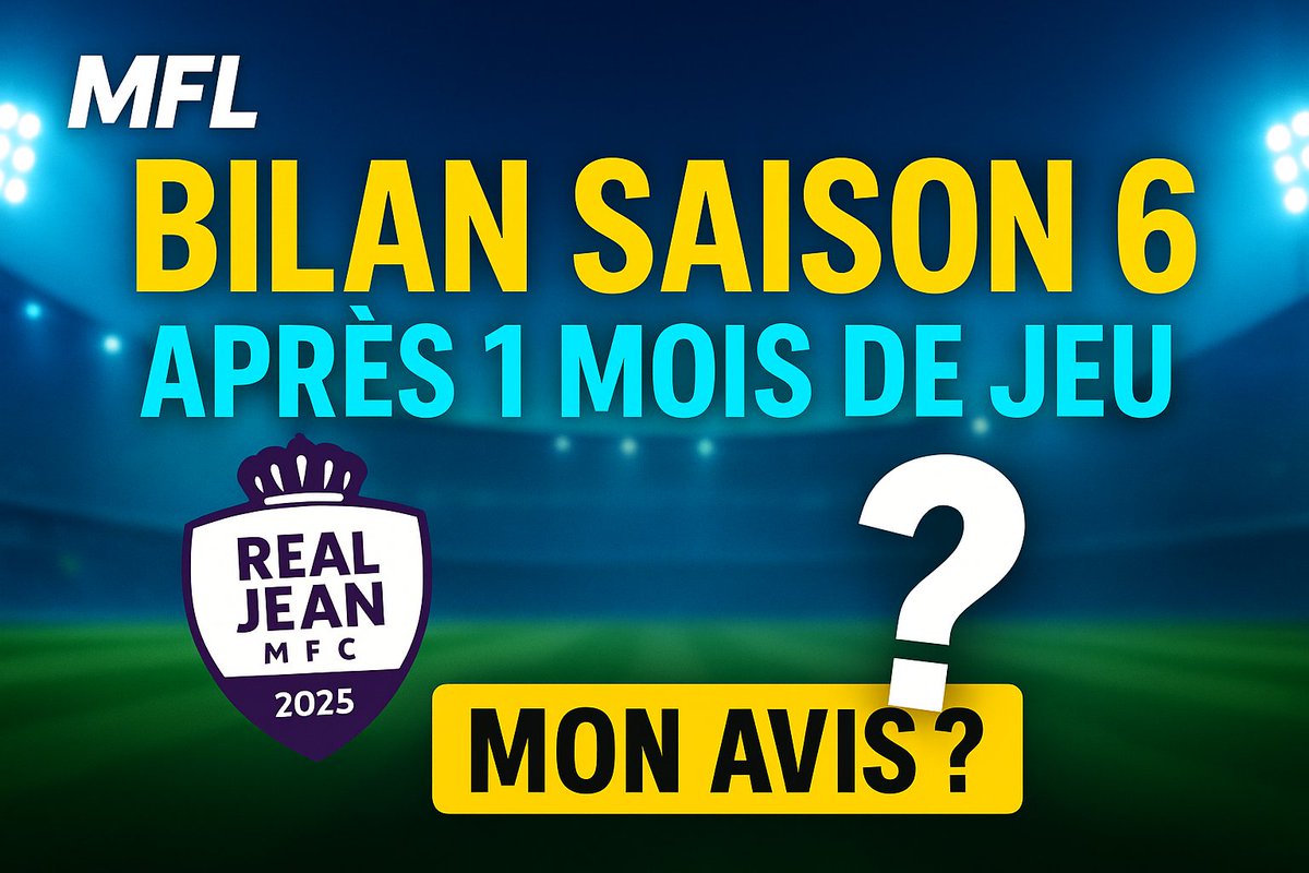 _Nes_12's tweet image. 🎬 Épisode 2 – 1 mois sur MFL

✅ Bilan de la Saison 6
📈 Classement, effectif, stratégie
🧠 Ce que j’ai appris
⚠️ Mon avis (sans filtre)
Et toujours… 30 $ seulement investis 💸
👇 youtube.com/watch?v=jUZSxx…

#MFL #FMlike #NFTFootball #FootballManager