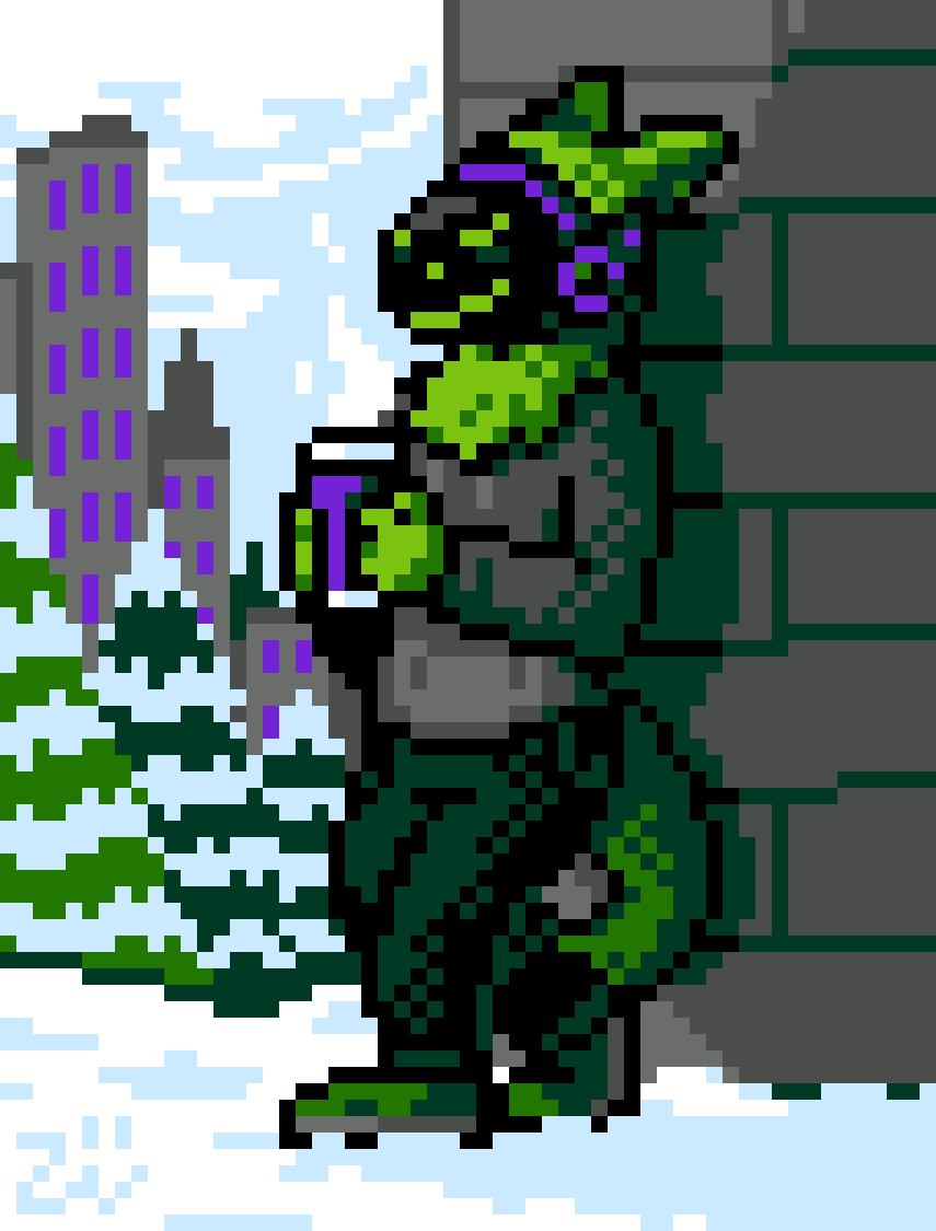 YesterOwl's tweet photo. Wanted to do something kind of similar to last year's snow attack, which was one of my favourite attacks from last year. I also wanted to draw a protogen since I don't think I've drawn one yet this year. So yeah, that's about it lol

#pixelart #artfight #artfightattack #anthroart https://t.co/2lrvoa5UyA