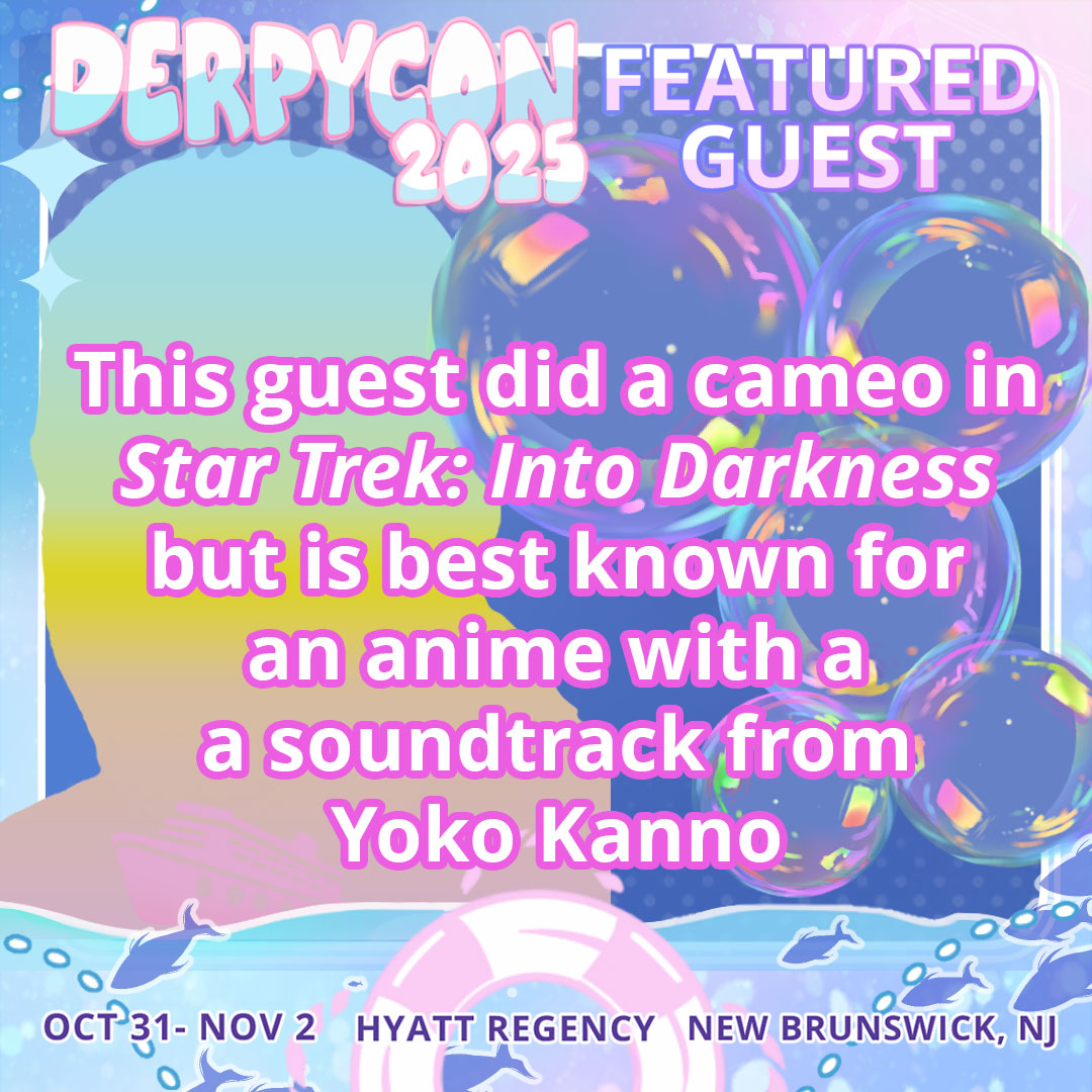 DerpyCon's tweet image. It&apos;s Guest Trivia Time again! Your 2nd Trivia for this guest! Can you guess who our next guest will be? Comment your guesses below!

More Guests: Derpycon.com/guests