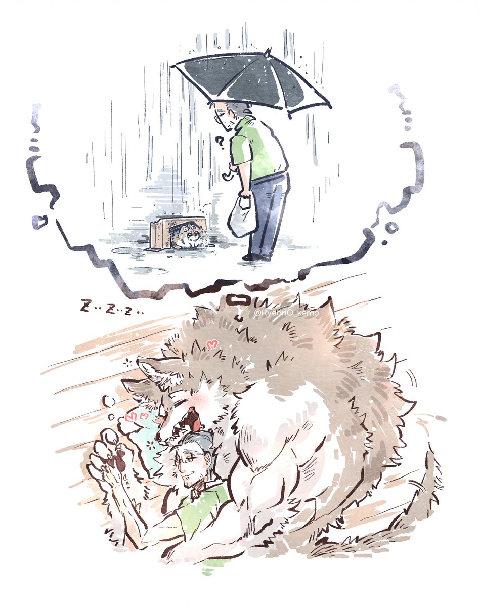 사실 주워온 강아지..!