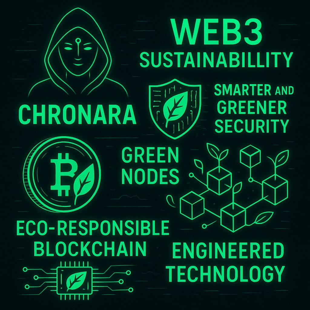 DinoAmora's tweet photo. Most blockchain platforms demand massive energy. Chronara AI breaks that cycle.
We’ve slashed energy consumption by 80%, making security smarter and greener.
Here’s how we’re reshaping #Web3 sustainability 👇
@Chronara_ai @Kevin_8663 #Chronara_AI $CHR #GreenCrypto #TeamCondor https://t.co/MhtirTwAKA