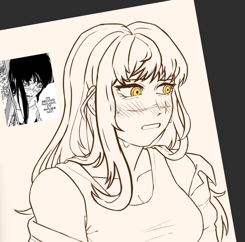 Chammy_Space's tweet photo. Yoru wip #csm208 https://t.co/aMVedlM3sf