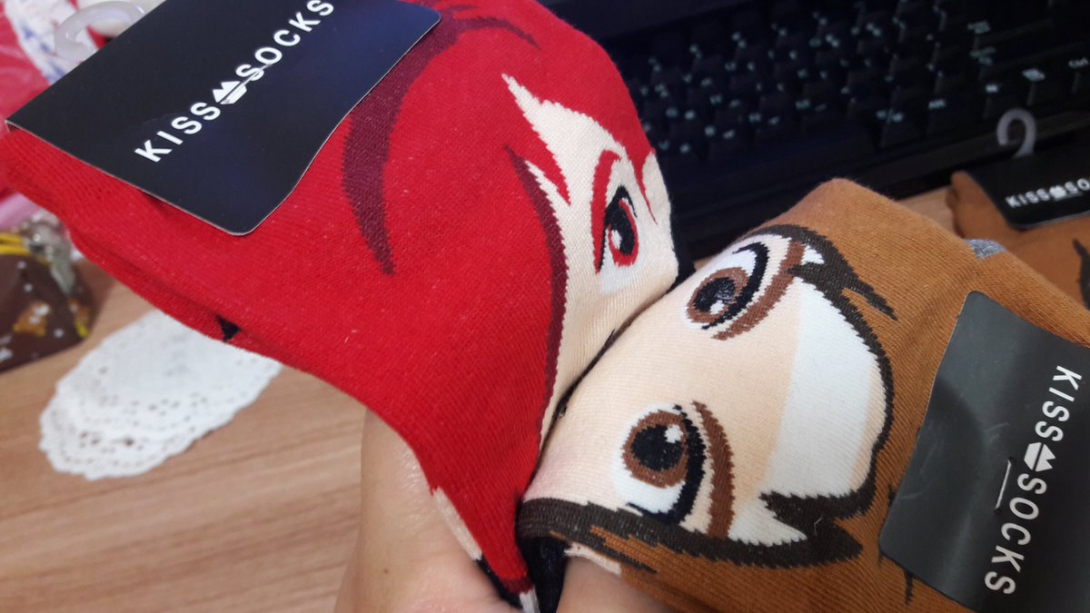 양말로 키쮸를 해요