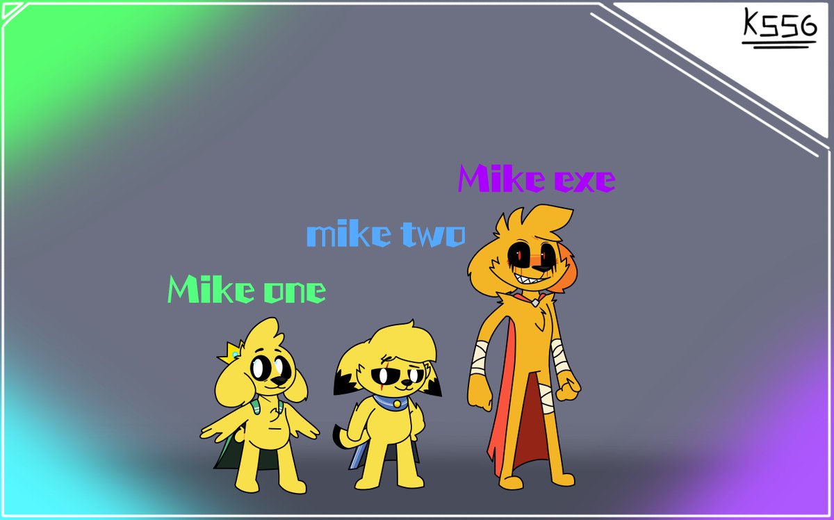 Keith5561's tweet image. aquí mando los diseños de aprender la lección, no so tanto pero trate de darle a exe el estilo de sonríe mas y a mikechu una capa fachera.
#lpdm