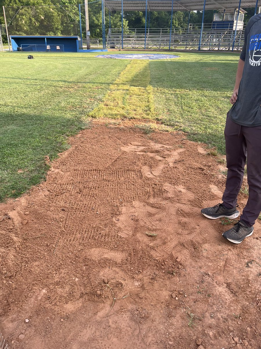 Another HUGE thank you to Bubba Stafford for the sod and dirt work!