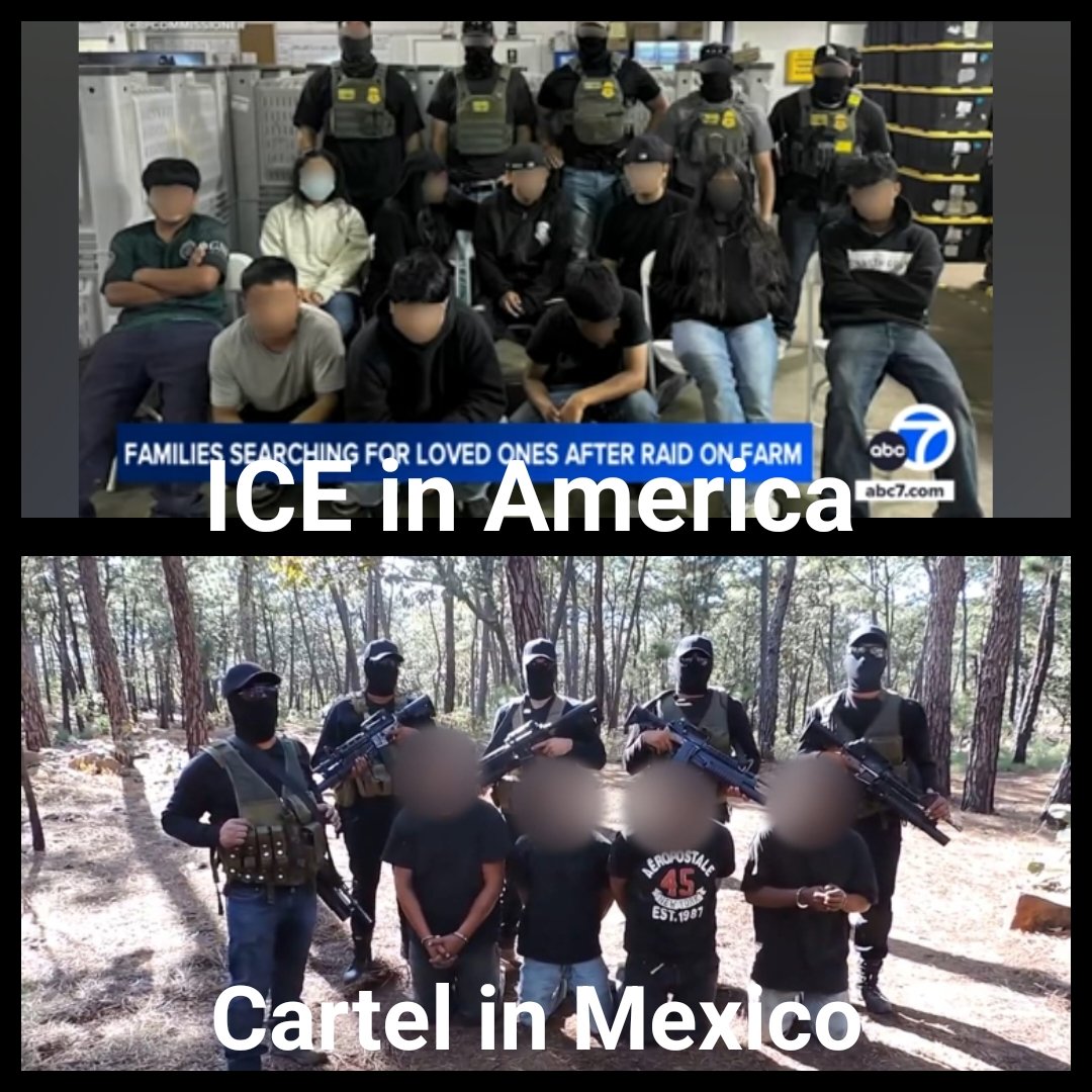 abel_lua's tweet image. This is just very frustrating and infuriating to see... This is the US now a days ... How pathetic and hypocritical! Anyone can you tell the difference between #ICERaids and #cartels? #ICEoutofLA #razaunida #Immigrantrights #TrumpisaNationalDisgrace #magakidnappers #magadisaster