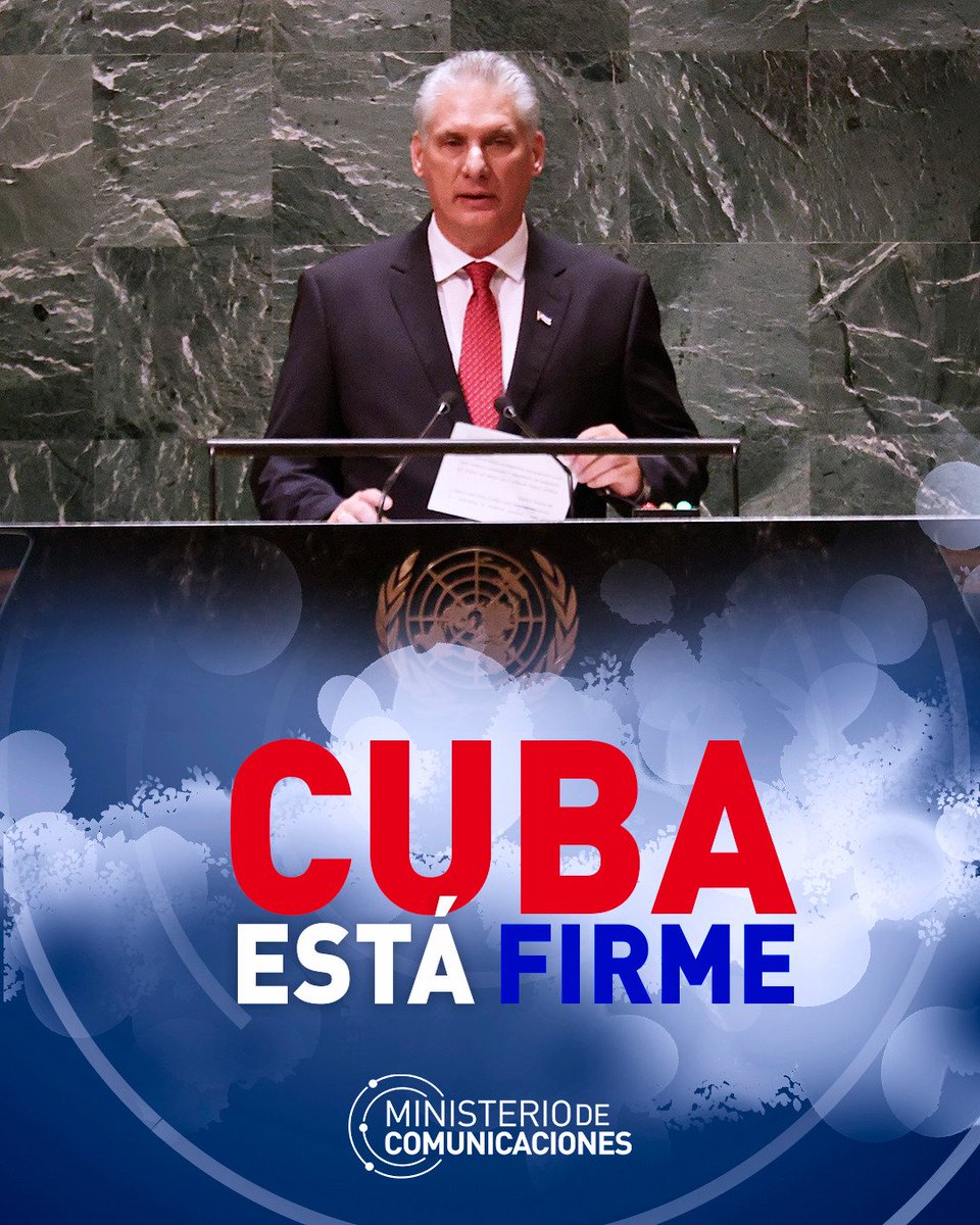 Ninguna sanción del gobierno de EEUU, que nos bloquea  y viola los DDHH de toda #Cuba, podrá con el espíritu indomable de nuestro pueblo. #YoSigoAMiPresidente <a href="/DiazCanelB/">Miguel Díaz-Canel Bermúdez</a>. Desde el sistema <a href="/MINCOMCuba/">Ministerio de Comunicaciones Cuba</a> ratificamos el apoyo incondicional a su liderazgo. 
#CubaEstáFirme
¡Venceremos!