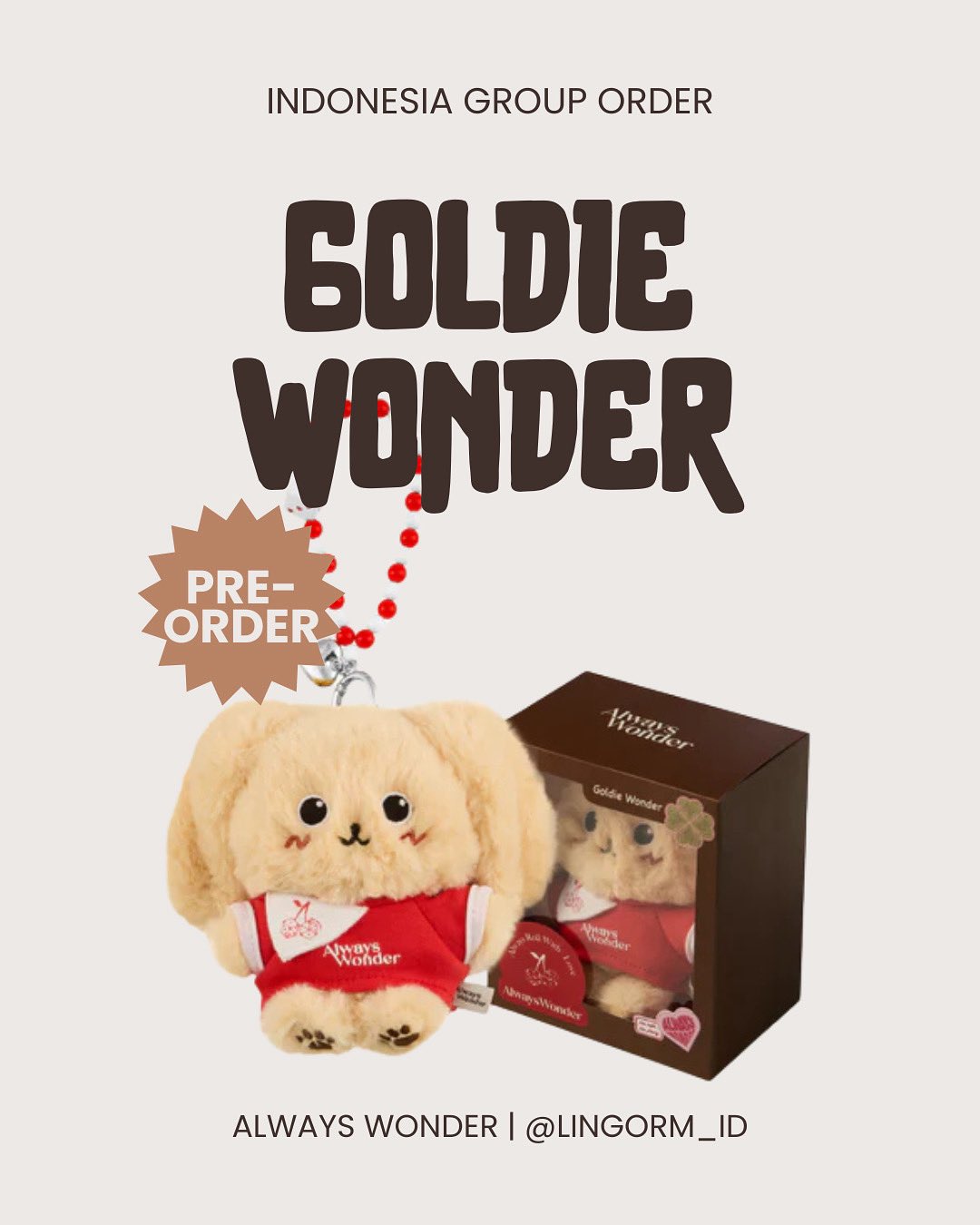ミ*）様 LingOrm AlwaysWonder Goldie Wonder A heart as golden as its fur! 💖✨ Meet Goldie Wonder, the