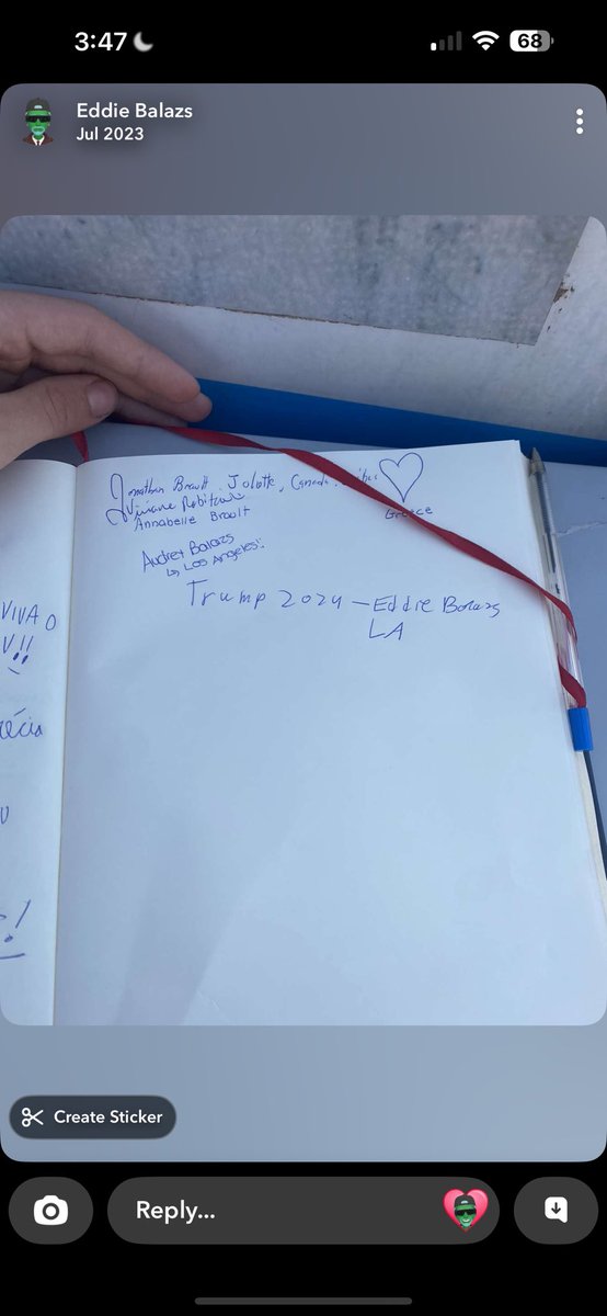 July 2023, I wrote this in a book in Athens where you send a message from all over the world, 2 years ago today