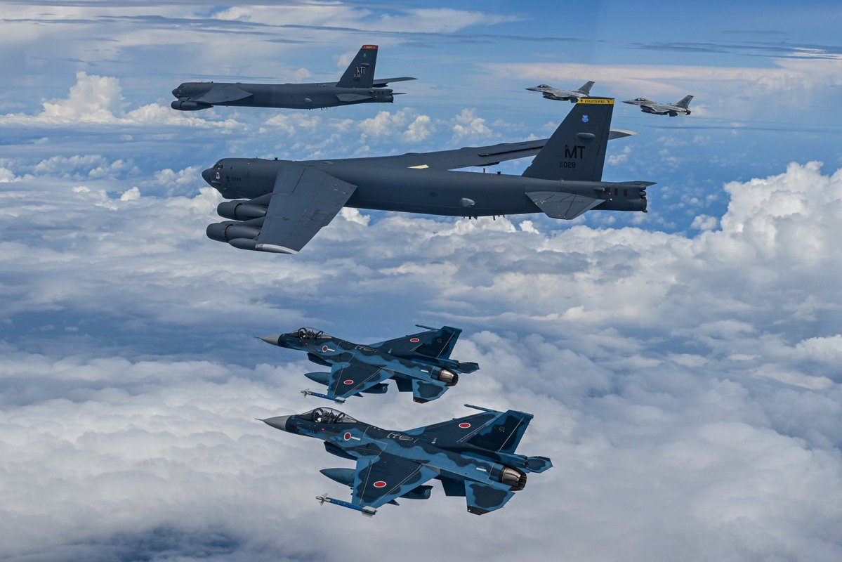 CDRUNCCFCUSFK's tweet image. Yesterday’s trilateral air exercise with our ROK and Japanese allies underscores our shared commitment to regional stability and enhanced deterrence against evolving threats. These exercises strengthen our collective readiness and interoperability.