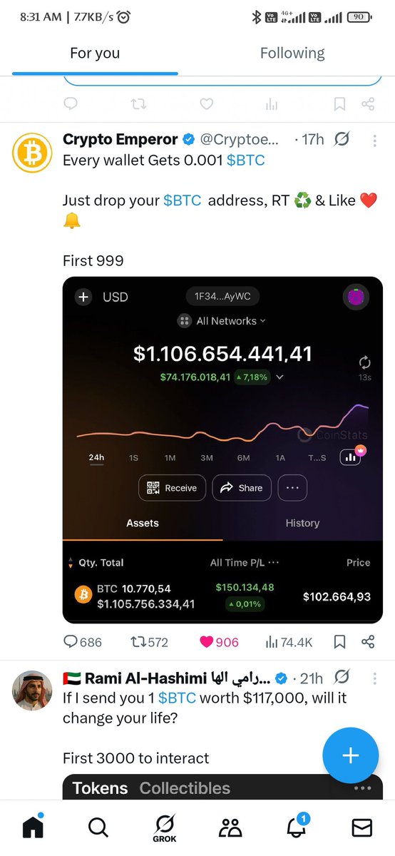 Cryptonian_boy's tweet photo. @Cryptoemperor06 bc1qmpvvqnwk4yaswkxu0lfjm7g4wupz0f93aw0ugh
687 no. Out of 999 send it https://t.co/CR6xpaEk1k