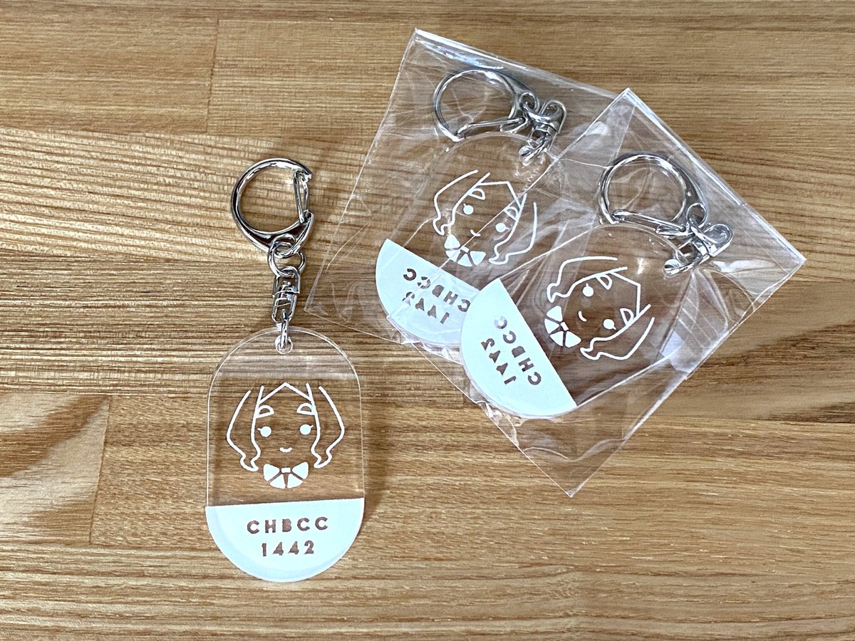 chibi_cc's tweet image. コミケ用のグッズも届いて、眺めてホクホクしている（1個は展開用兼自分用）