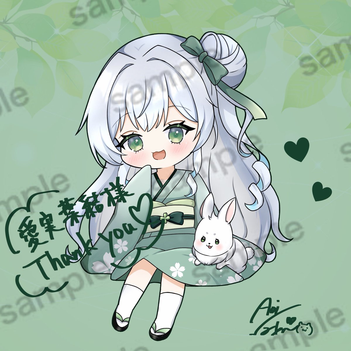 【commission】
愛実葉結様(<a href="/TSUGUMI_hayu/">愛実葉結@お休み中</a> )
SDイラストを作成させていただきました！
ご依頼ありがとうございました💚

#イラスト #イラスト依頼 #アイコン依頼 #オーダーイラスト #デフォルメイラスト
#ミニキャラ #SNSアイコン #推し活 #推し活グッズ #依頼受付中