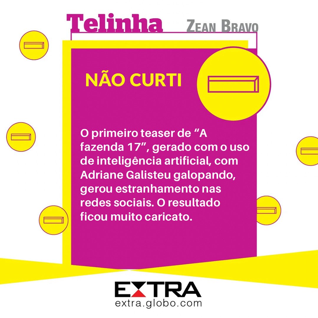 ZeanBravo's tweet photo. Teaser.

#colunatelinha 
#afazenda #afazenda17 https://t.co/c9Upa16XEi