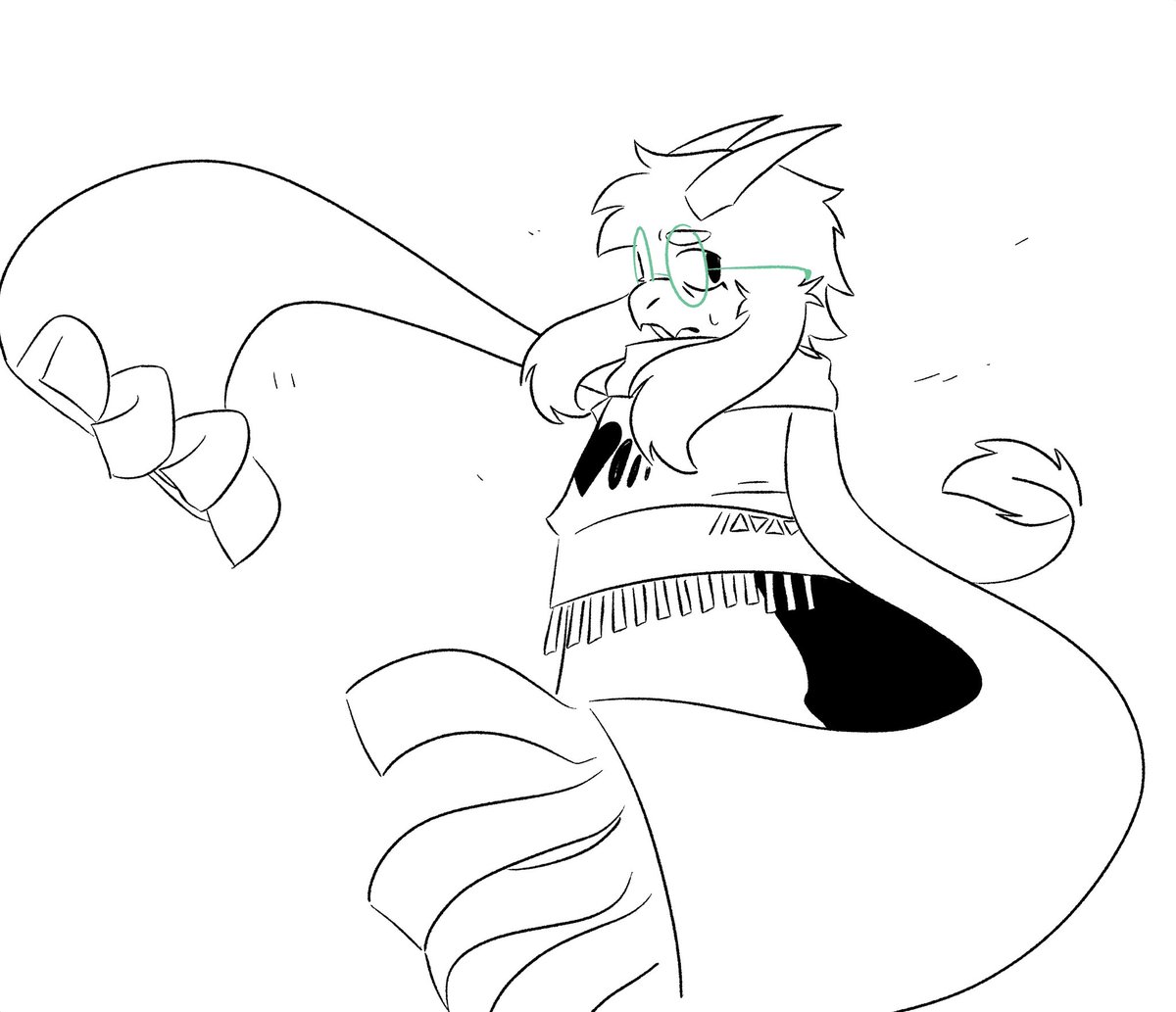 A little more into the concept with his scarf being hands