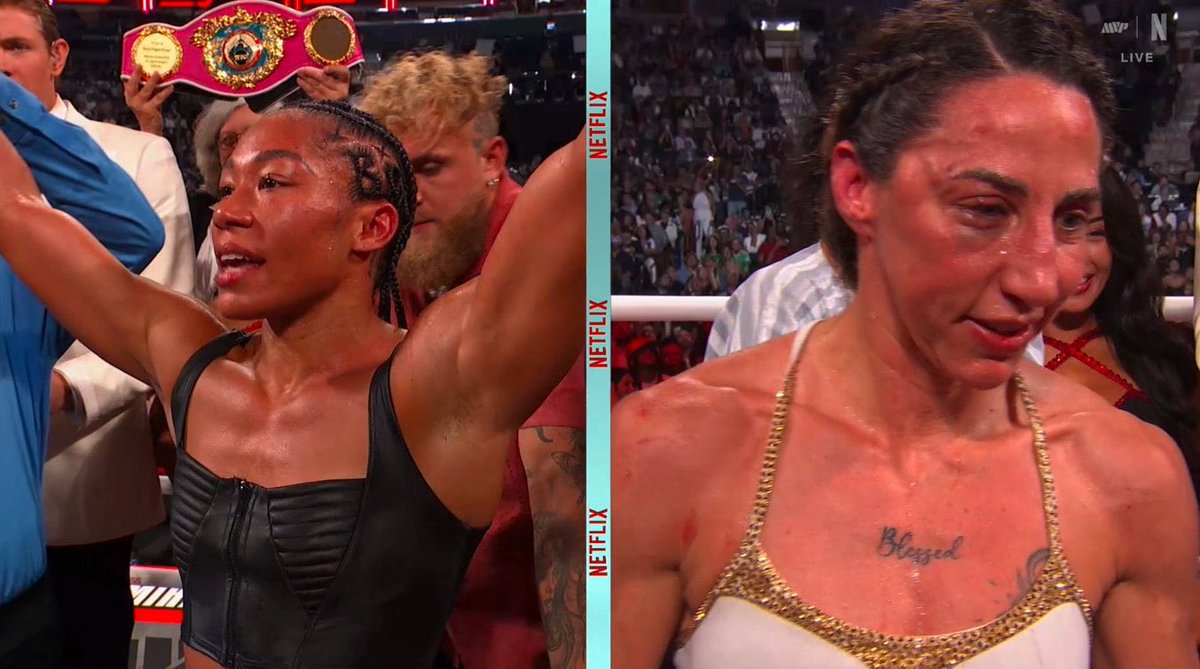 AdalysAlvarado's tweet image. ALYCIA BAUMGARDNER WINS BY UNANIMOUS DECISION #BaumgardnerMiranda 

ALICIA BAUMGARDNER IS THE INDISPUTABLE THE CO-MAIN EVENT AND UNDISPUTED SUPER FEATHERWEIGHT CHAMPIONSHIP 
#BaurgardnerMiranda #TaylorSerrano